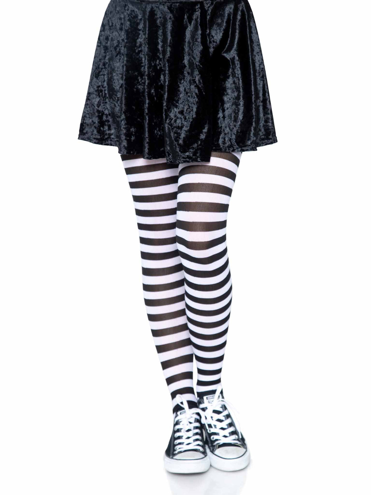 Jada Striped Women's Tights in Black/White by Leg Avenue
