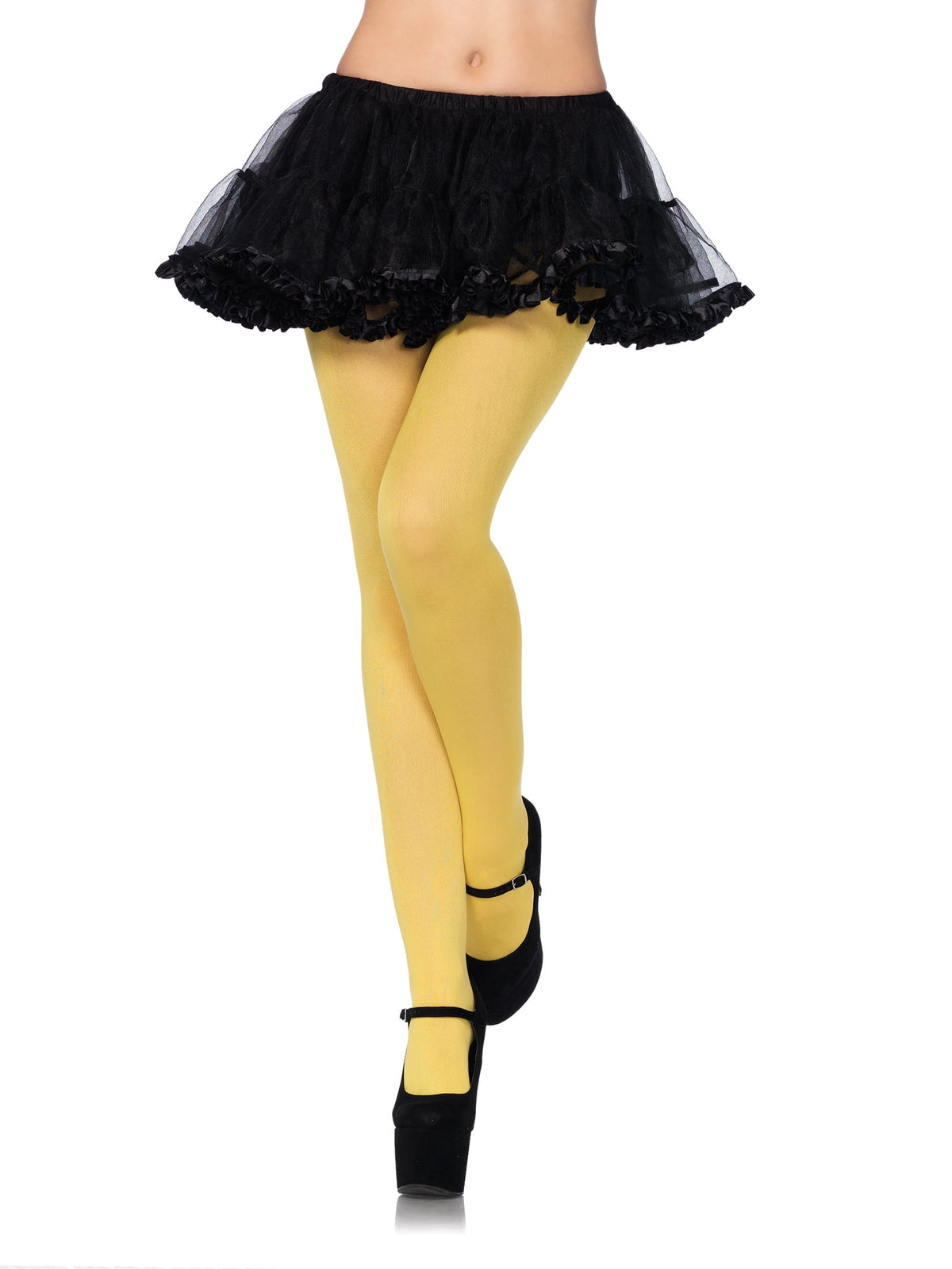 Ari Nylon Women's Tights in Yellow by Leg Avenue