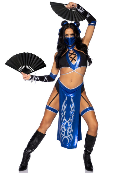 5-Piece Combat Ninja Costume by Leg Avenue - view 3