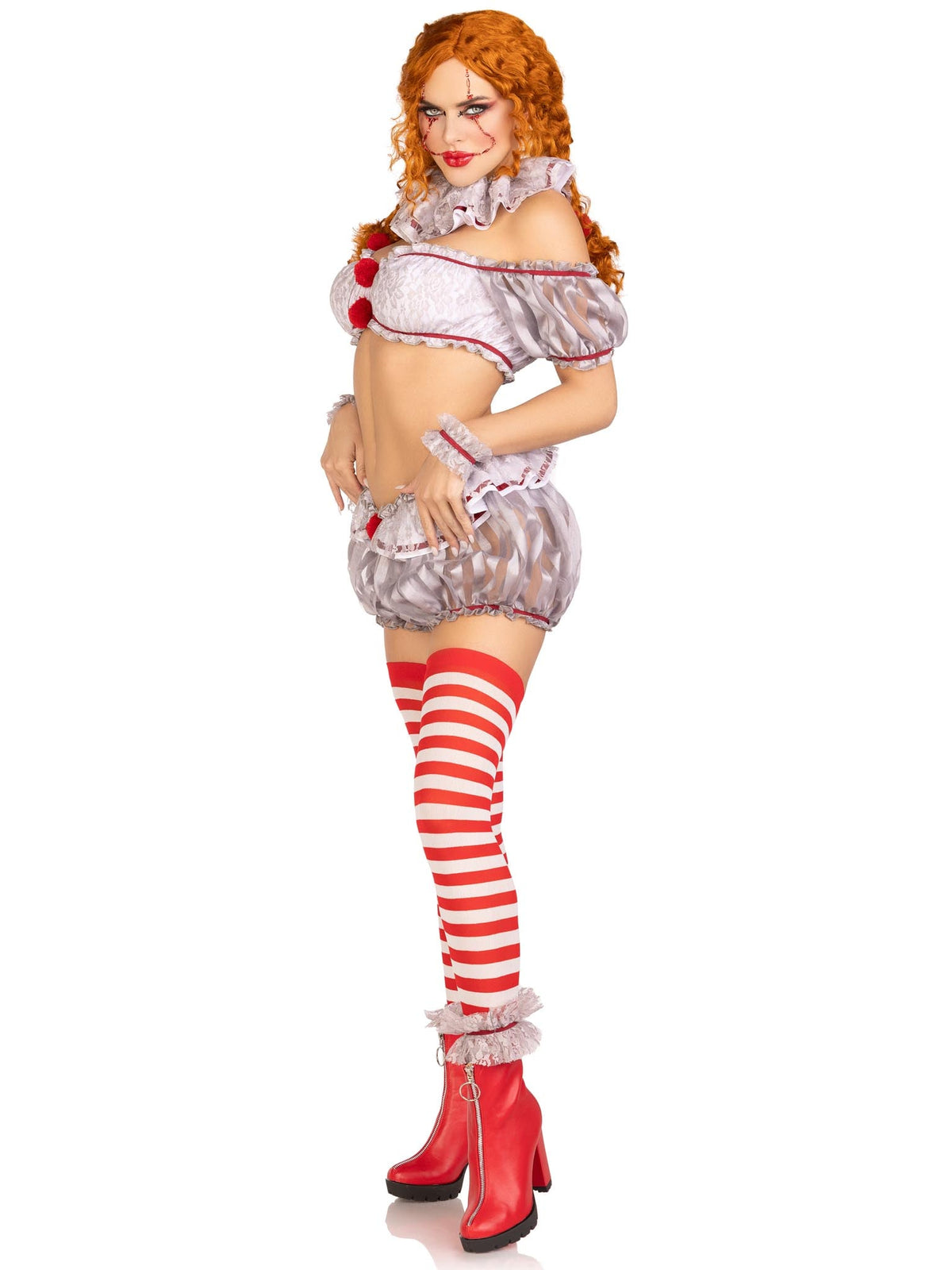 6-Piece Deadly Darling Clown Costume by Leg Avenue - view 4