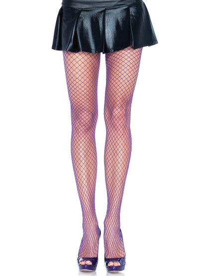 Purple Spandex Industrial Net Tights by Leg Avenue
