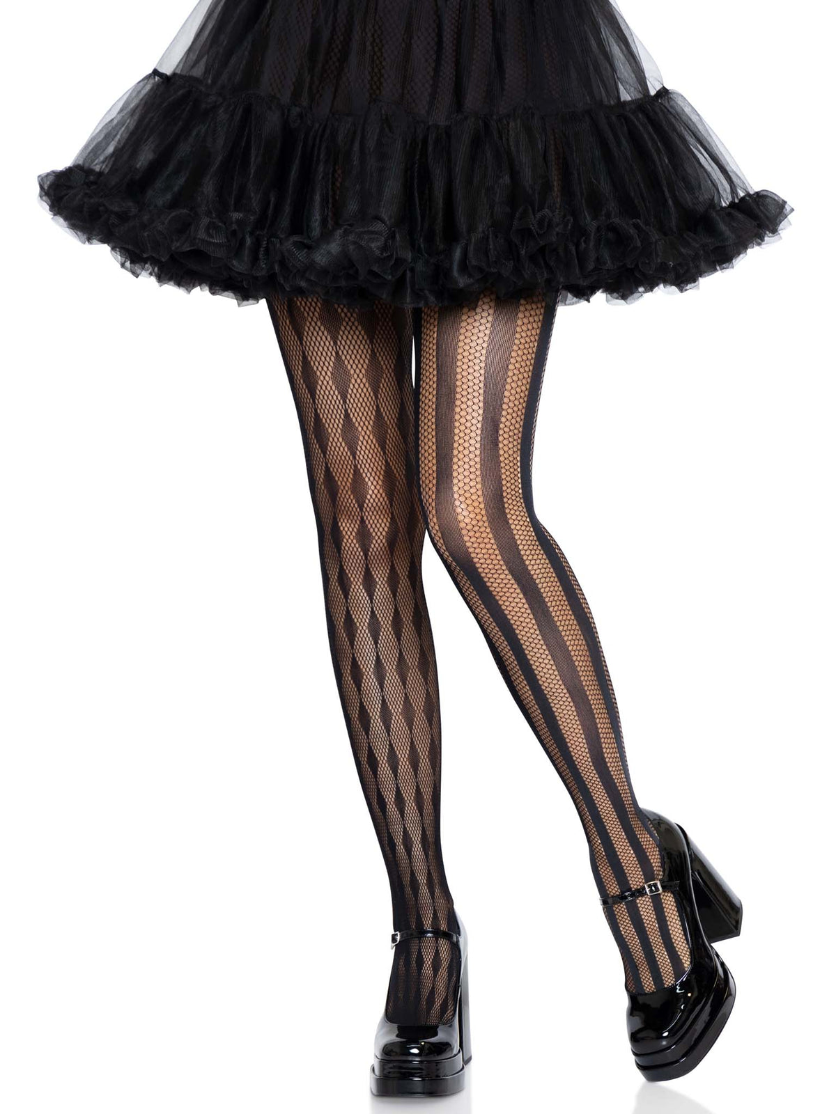 Black Harlequin Net Tights by Leg Avenue