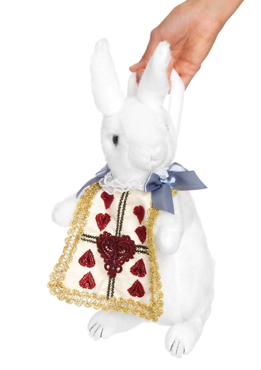 Wonderland White Rabbit Purse in White/Gold by Leg Avenue