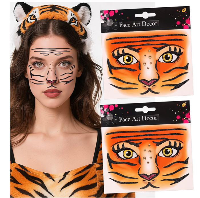 Tiger Face Stickers