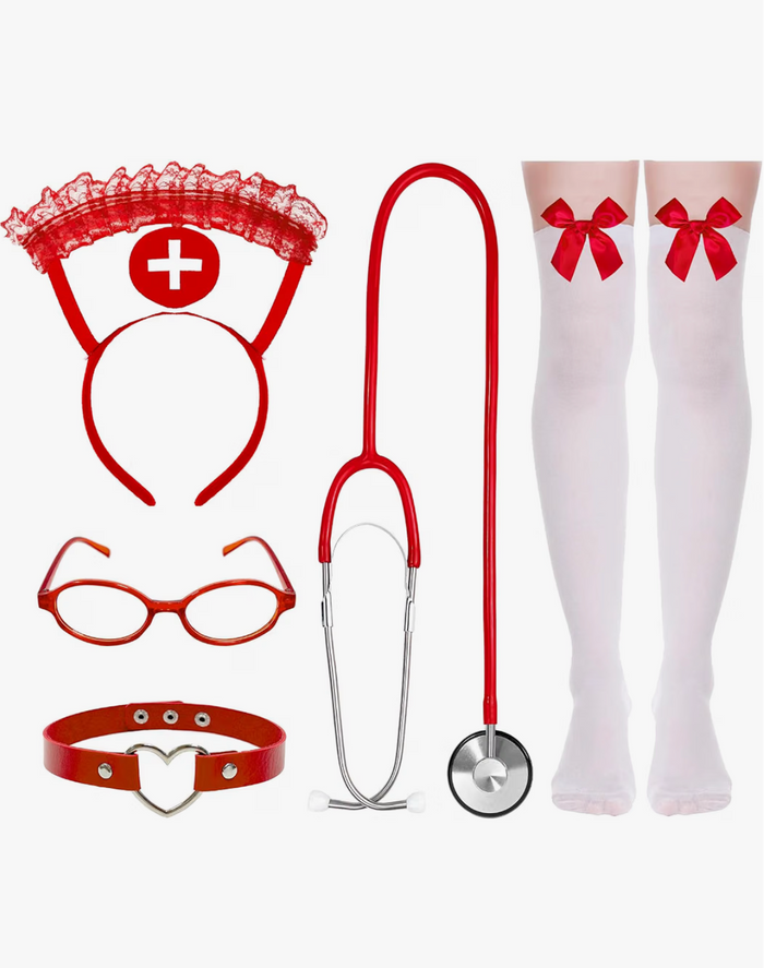 5 - Piece Nurse Costume Set Halloween