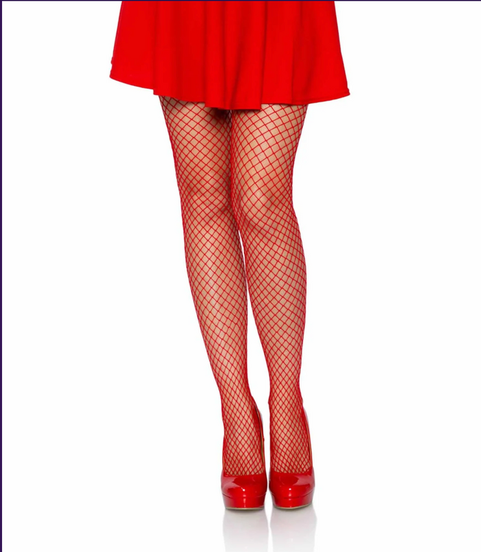Red Net Tights